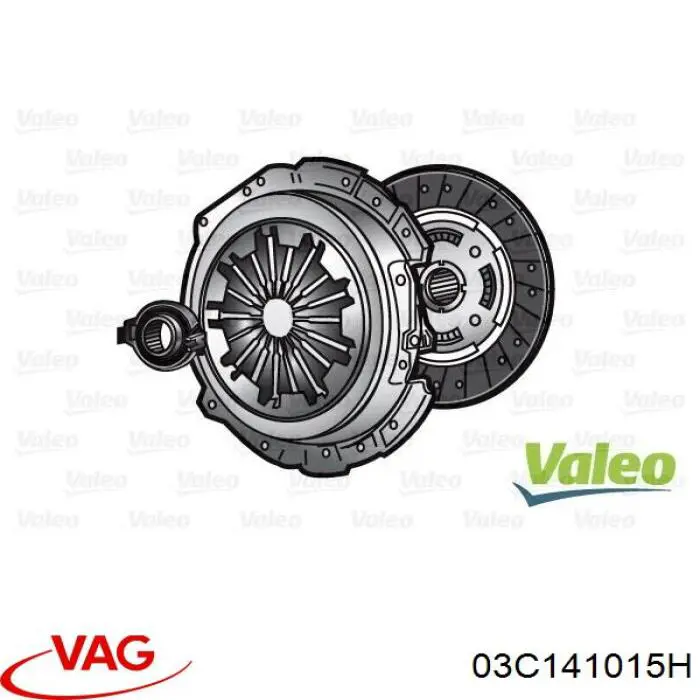 Купить 03C141015H VAG Комплект сцепления (диск, корзина, подшипник)