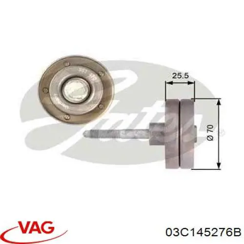 Паразитный ролик 03C145276B VAG