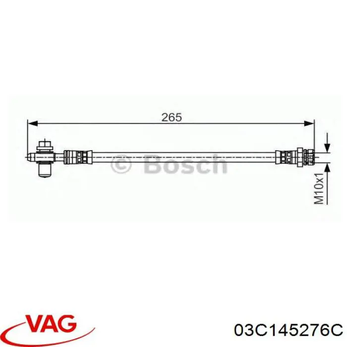 03C145276C VAG Ролик приводного ремня, паразитный