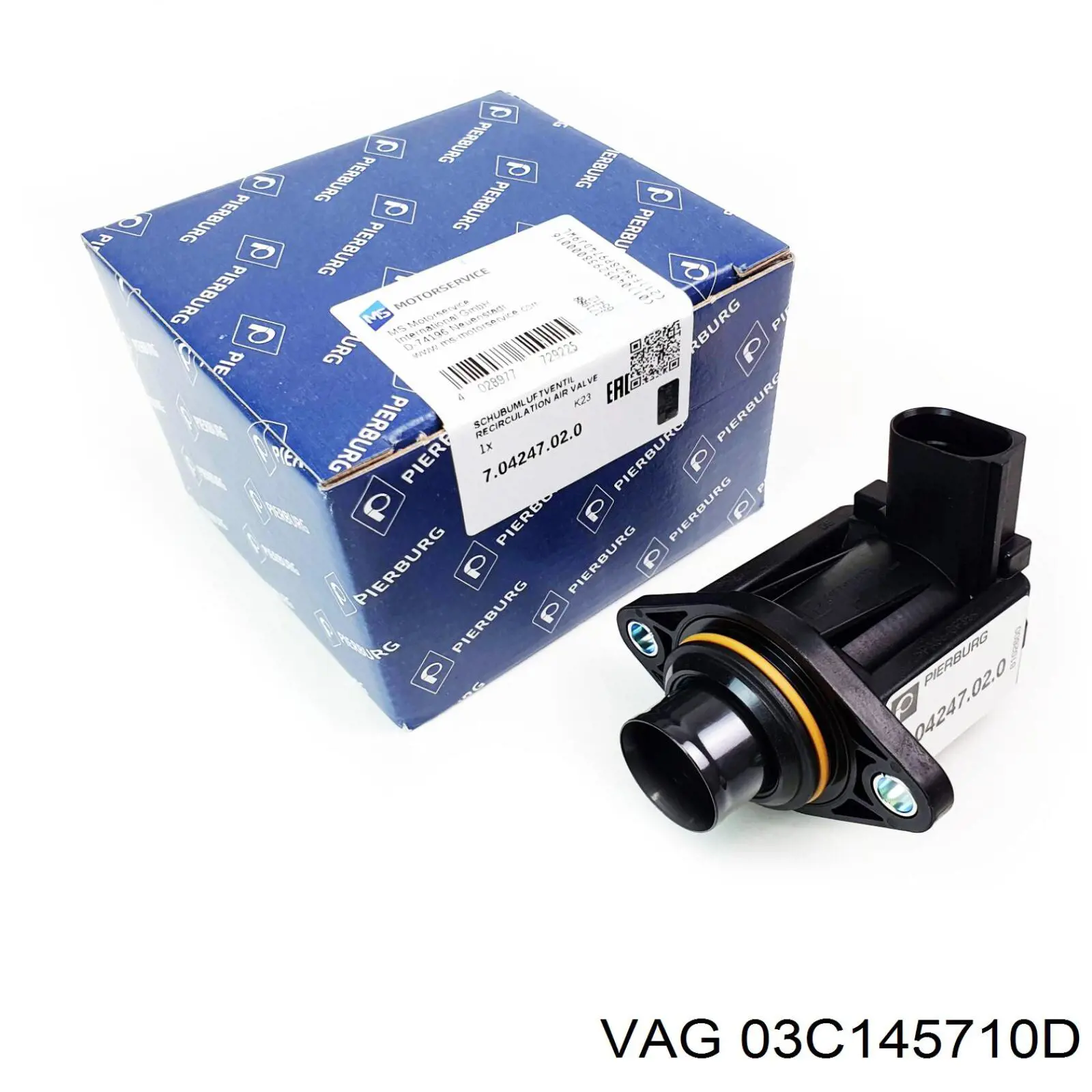 03C145710D VAG Клапан рециркуляции наддувочного воздуха турбины