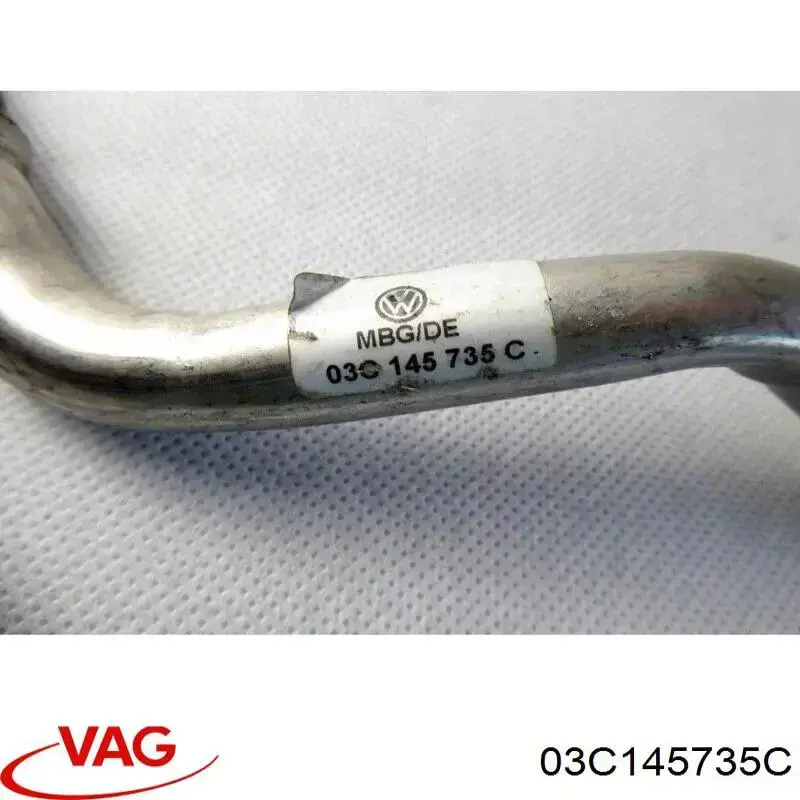 03C145735C VAG tubo (mangueira de derivação de óleo de turbina)