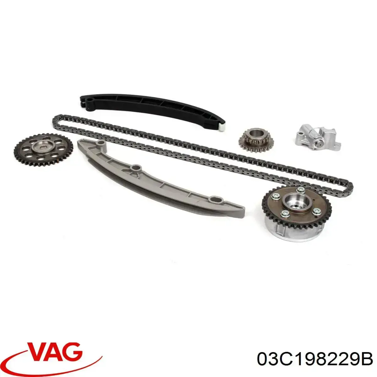 Ремкомплект ГРМ VAG 03C198229B цена, от 88.23 USD