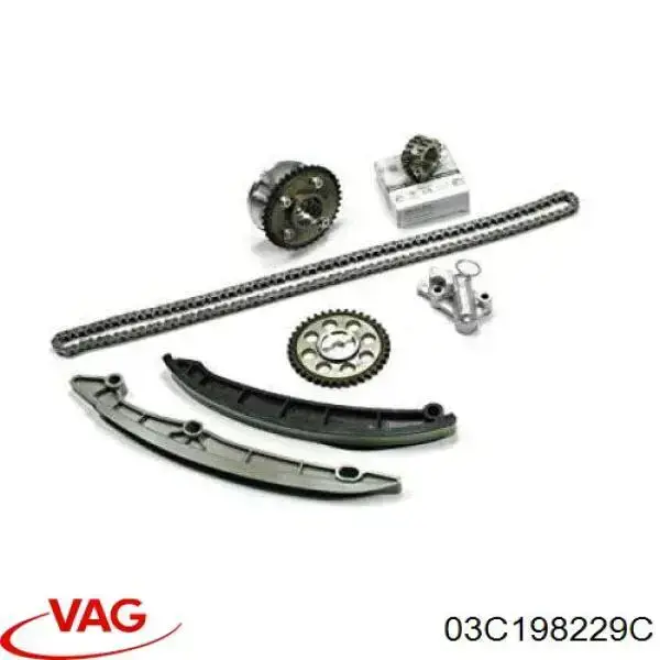 Цепь ГРМ, комплект VAG 03C198229C