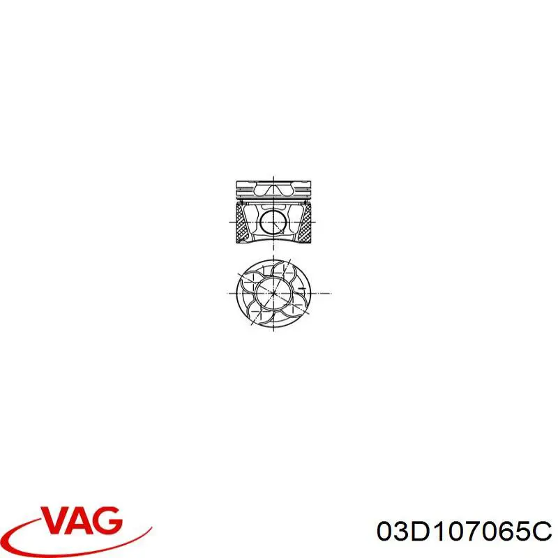 Поршень в сборе VAG 03D107065C цена, от 93.55 USD