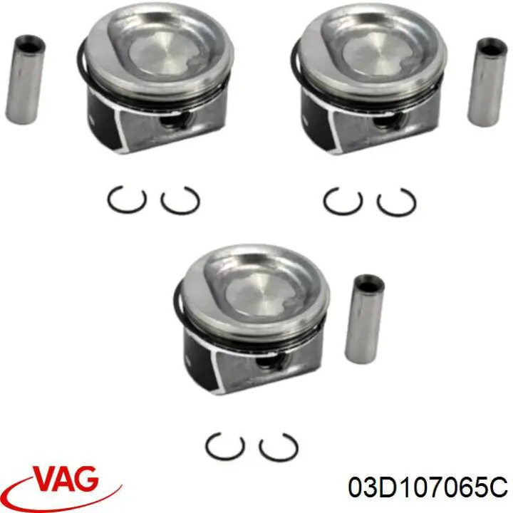 03D107065C VAG Поршень в комплекте на 1 цилиндр, STD
