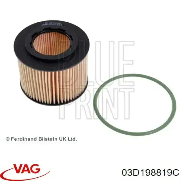 Filtro de óleo VAG 03D198819C preço, a partir de 10,28 USD