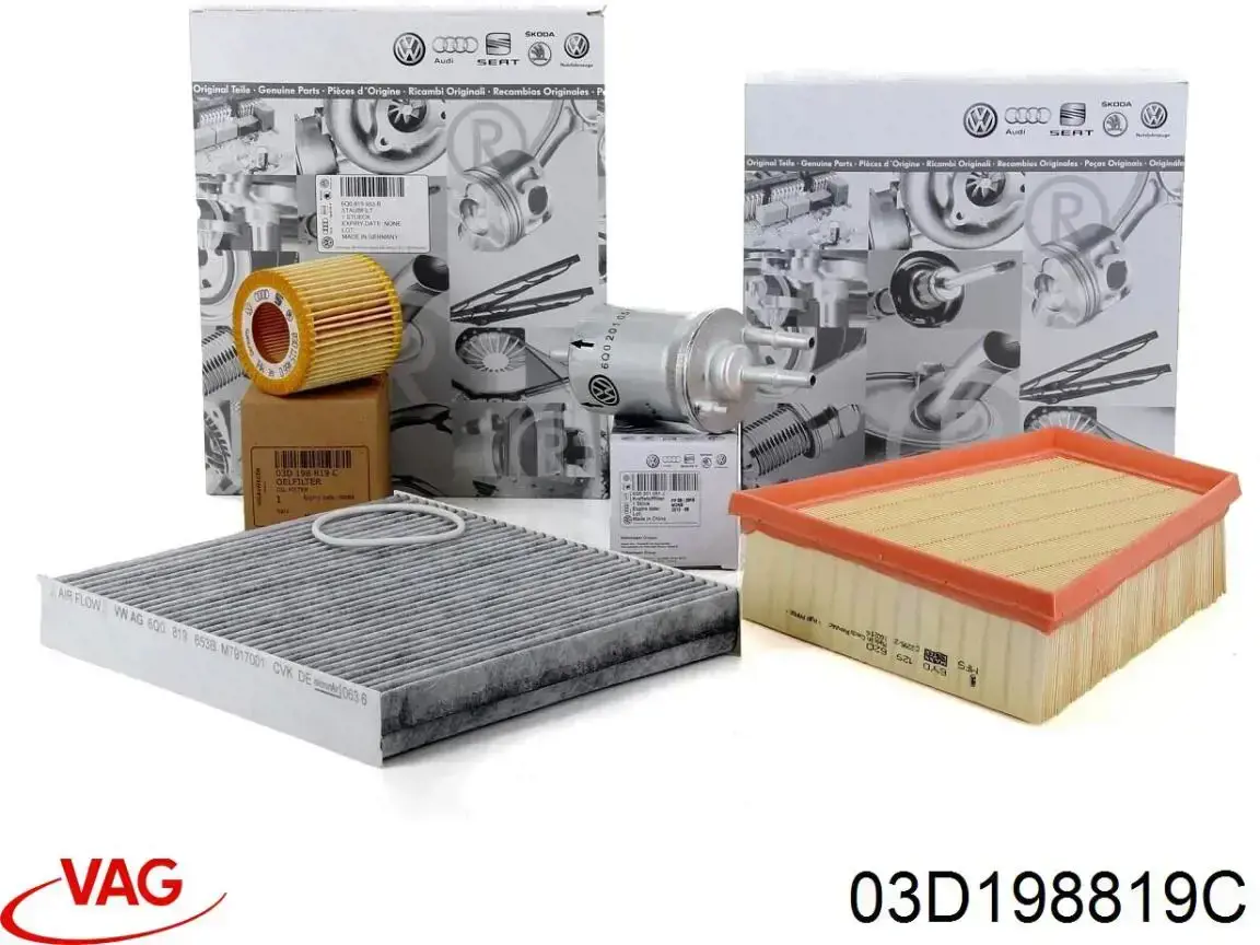 Filtro de óleo 03D198819C VAG