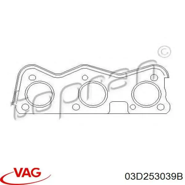 Прокладка коллектора 03D253039B VAG