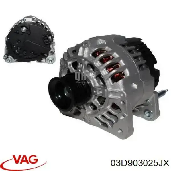 Автомобильный генератор VAG 03D903025JX цена, от 59.26 USD