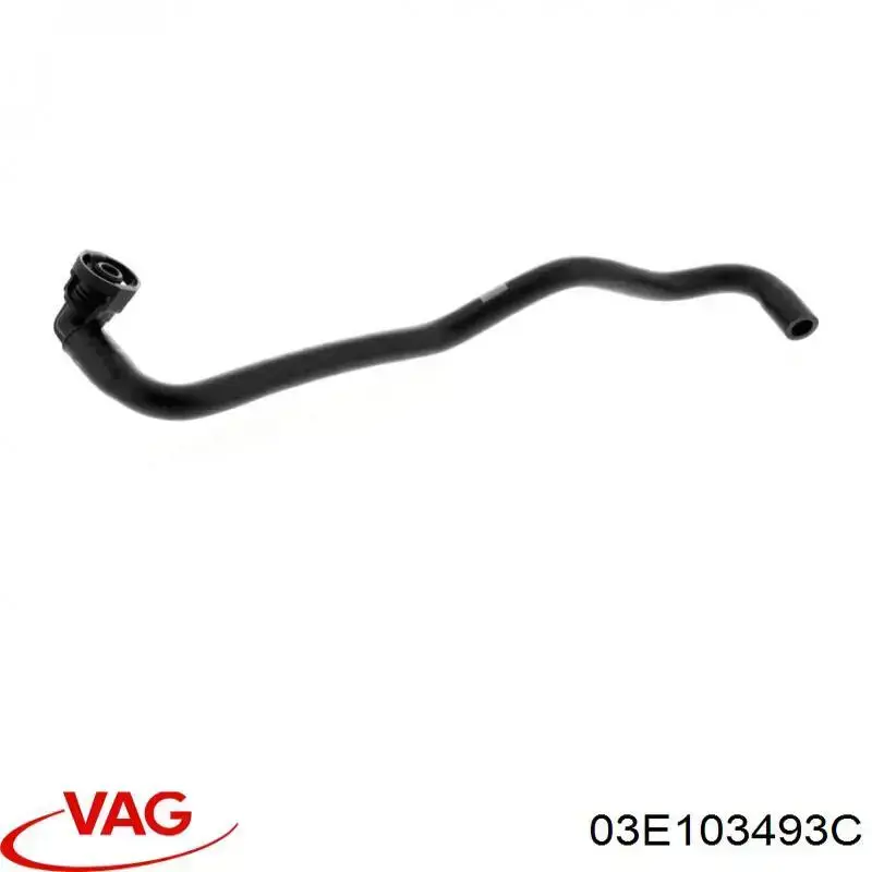 Патрубок вентиляции картера, маслоотделителя VAG 03E103493C цена, от 41.45 USD