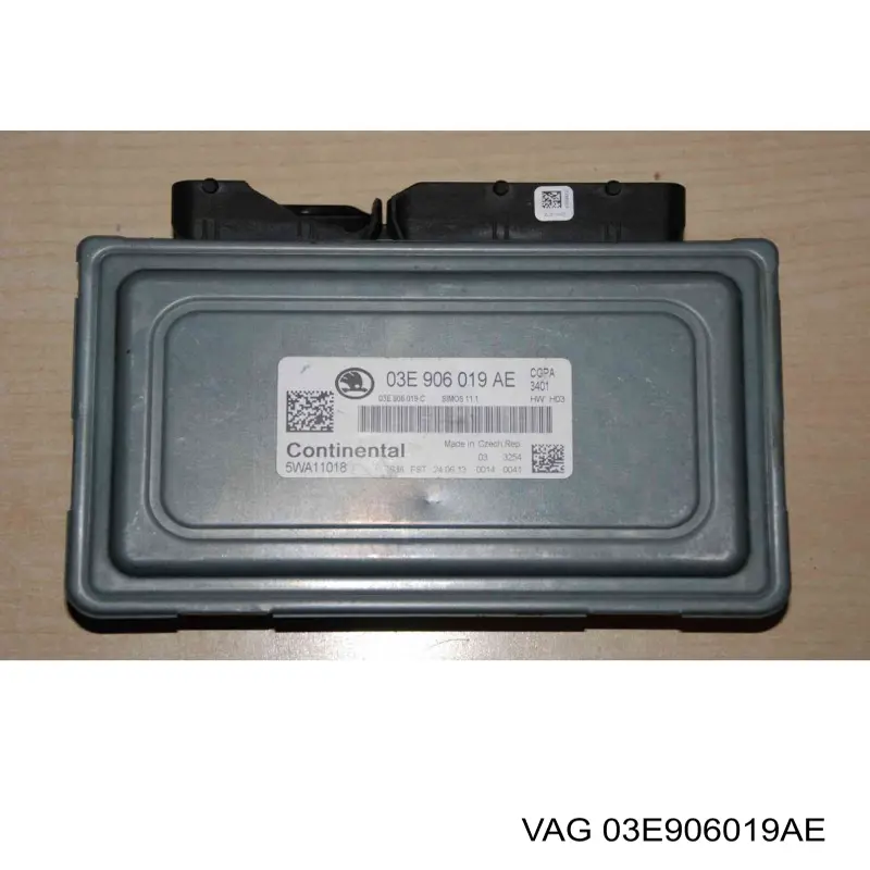 03E906019AE VAG módulo de direção (centralina eletrônica de motor)