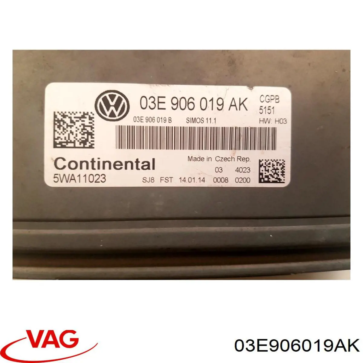 ЭБУ двигателем VAG 03E906019M цена, от 21.73 USD