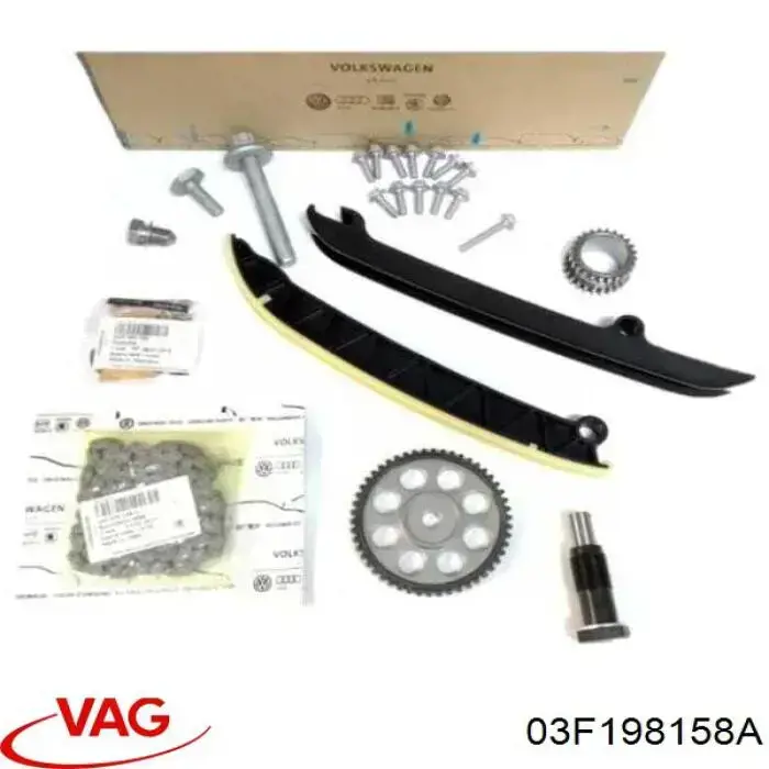 Ремкомплект ГРМ VAG 03F198158A цена, от 132.24 USD