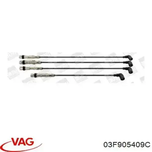 03F905409C VAG fios de alta voltagem, kit