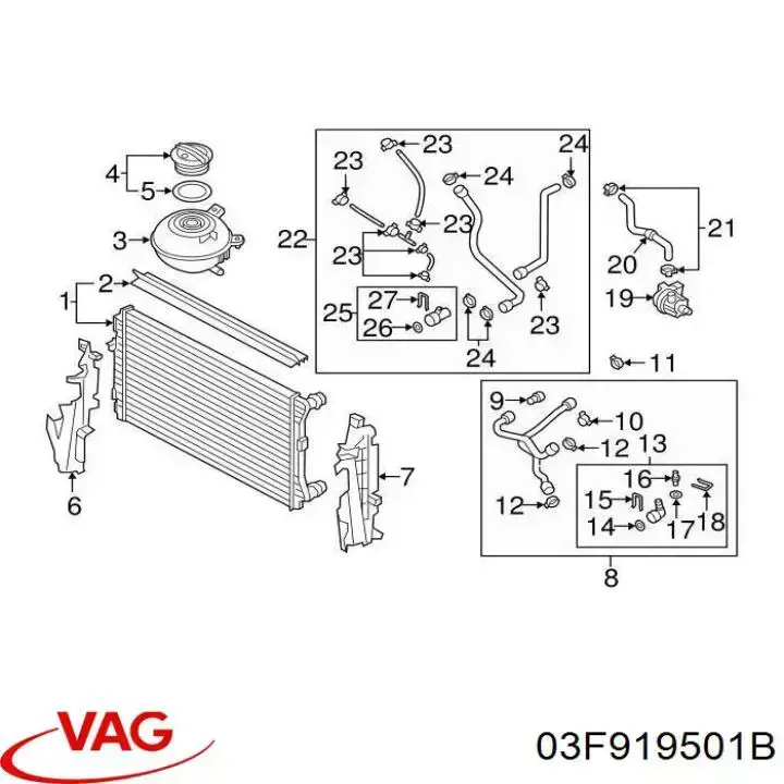 Sensor de temperatura do fluido de esfriamento (de ativação de ventilador do radiador) VAG 03F919501B preço, a partir de 42,30 USD
