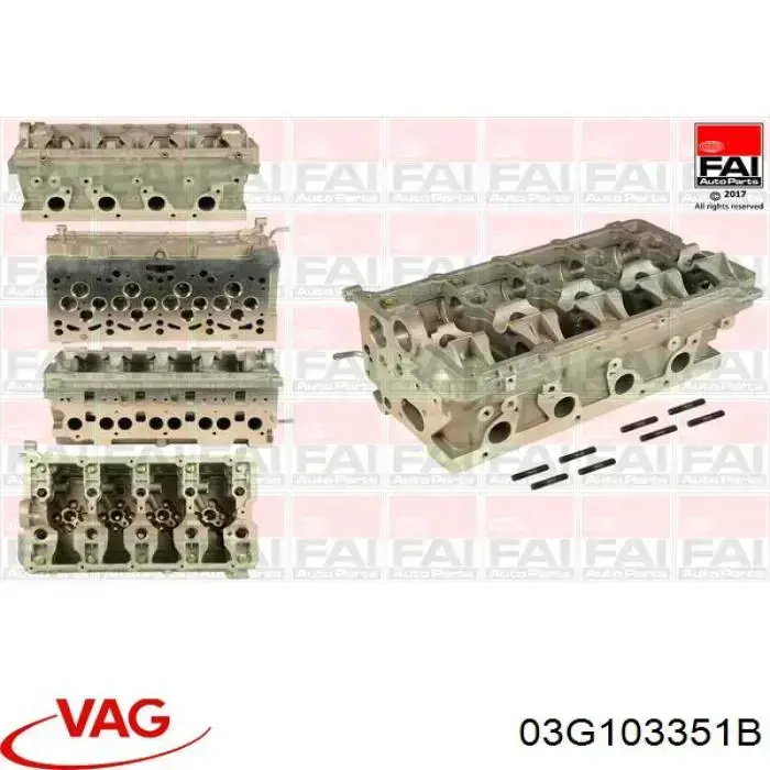 Головка двигателя VAG 03G103351B цена, от 361.08 USD