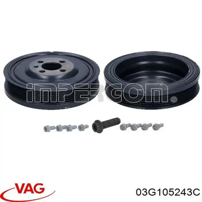 Шкив коленвала 03G105243C VAG
