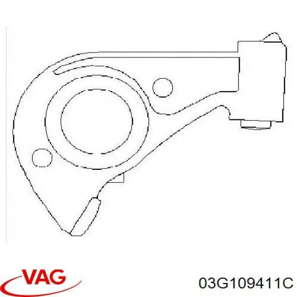 Коромысло клапана (рокер) впускной 03G109411C VAG