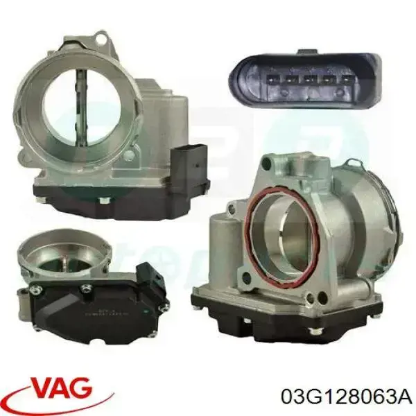 Дроссельная заслонка 03G128063A VAG