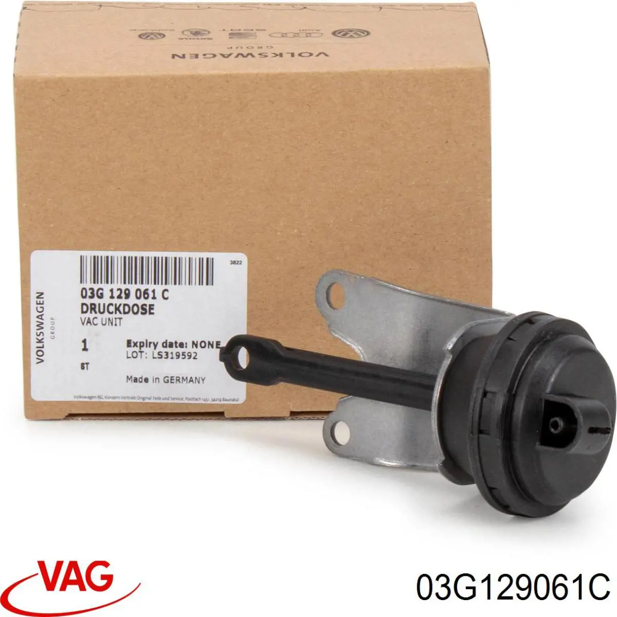 03G129061C VAG válvula (atuador de acionamento das comportas de tubo coletor de admissão)