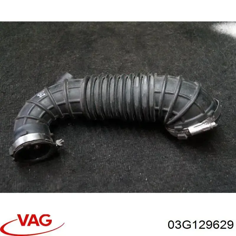 03G129629 VAG cano derivado de ar, saída de filtro de ar