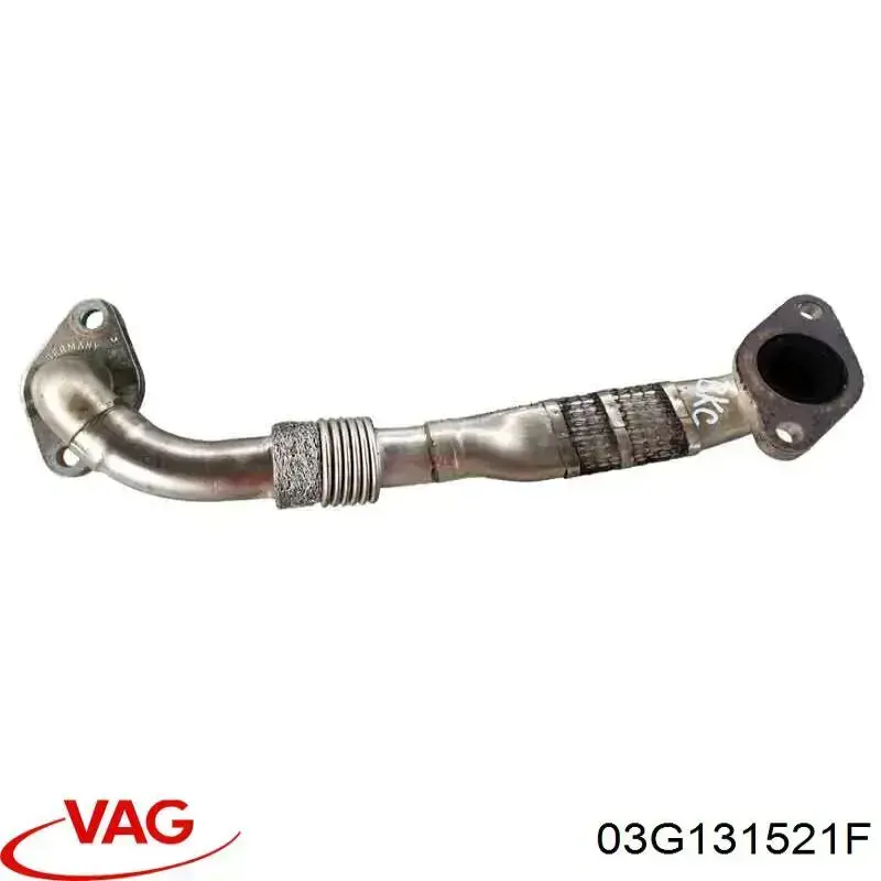 03G131521F VAG cano derivado do sistema de recirculação dos gases de escape egr