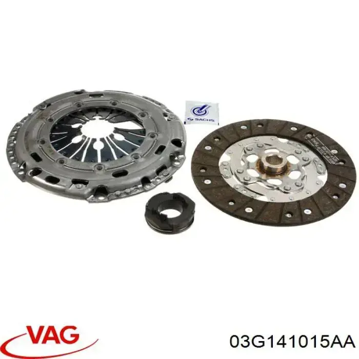 Купить 03G141015AA VAG Комплект сцепления (диск, корзина, подшипник)