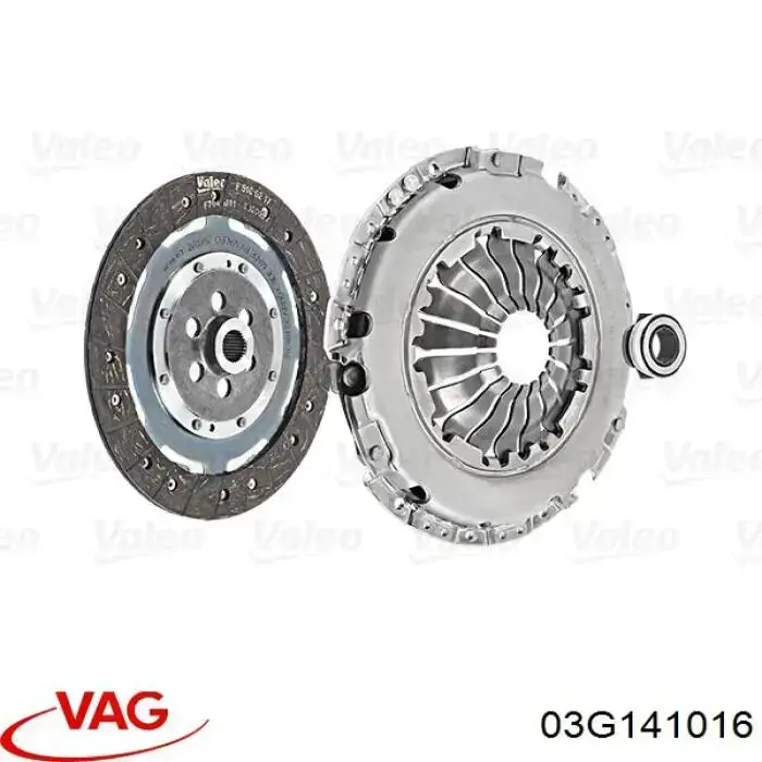 Купить 03G141016 VAG Комплект сцепления (диск, корзина, подшипник)