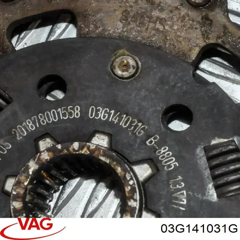 03G141031G VAG Диск сцепления ведомый
