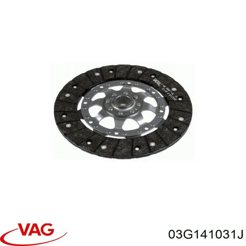 Купить 03G141031J VAG Диск сцепления