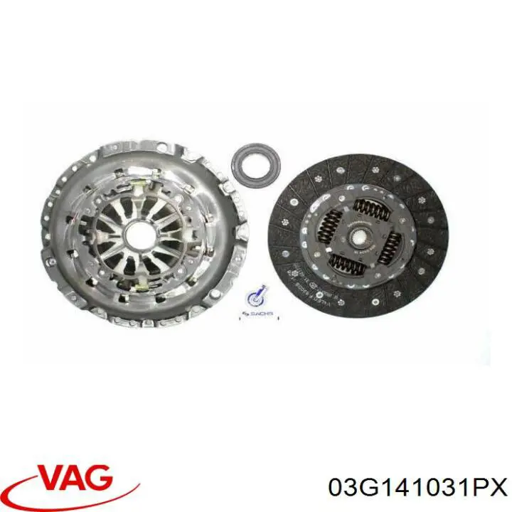 Купить 03G141031PX VAG Диск сцепления
