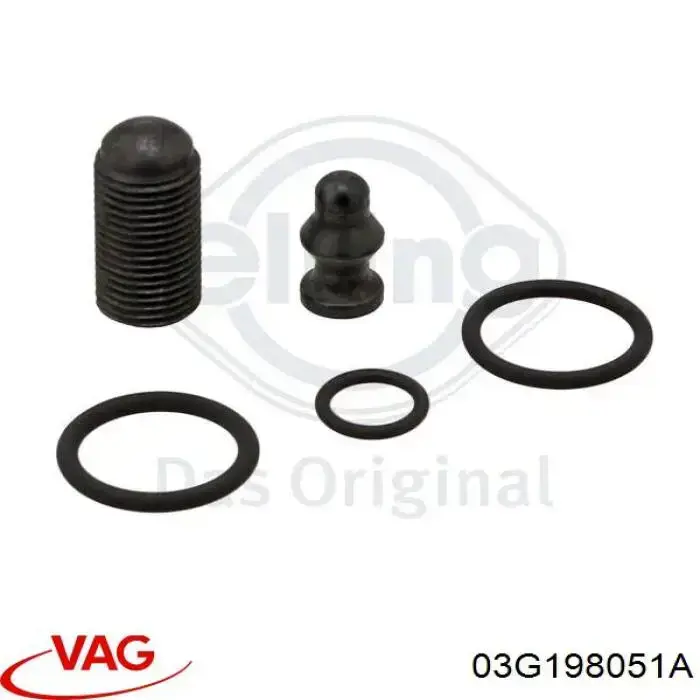Anel (arruela) do injetor de ajuste 03G198051A VAG