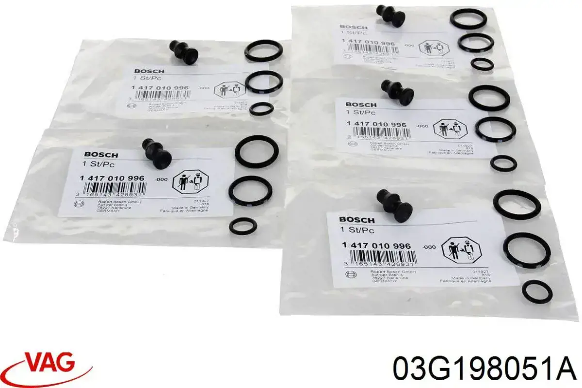 Compre 03G198051A VAG Anel (arruela) do injetor de ajuste