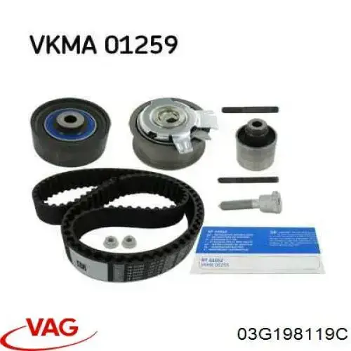 03G198119C VAG Комплект ремня ГРМ