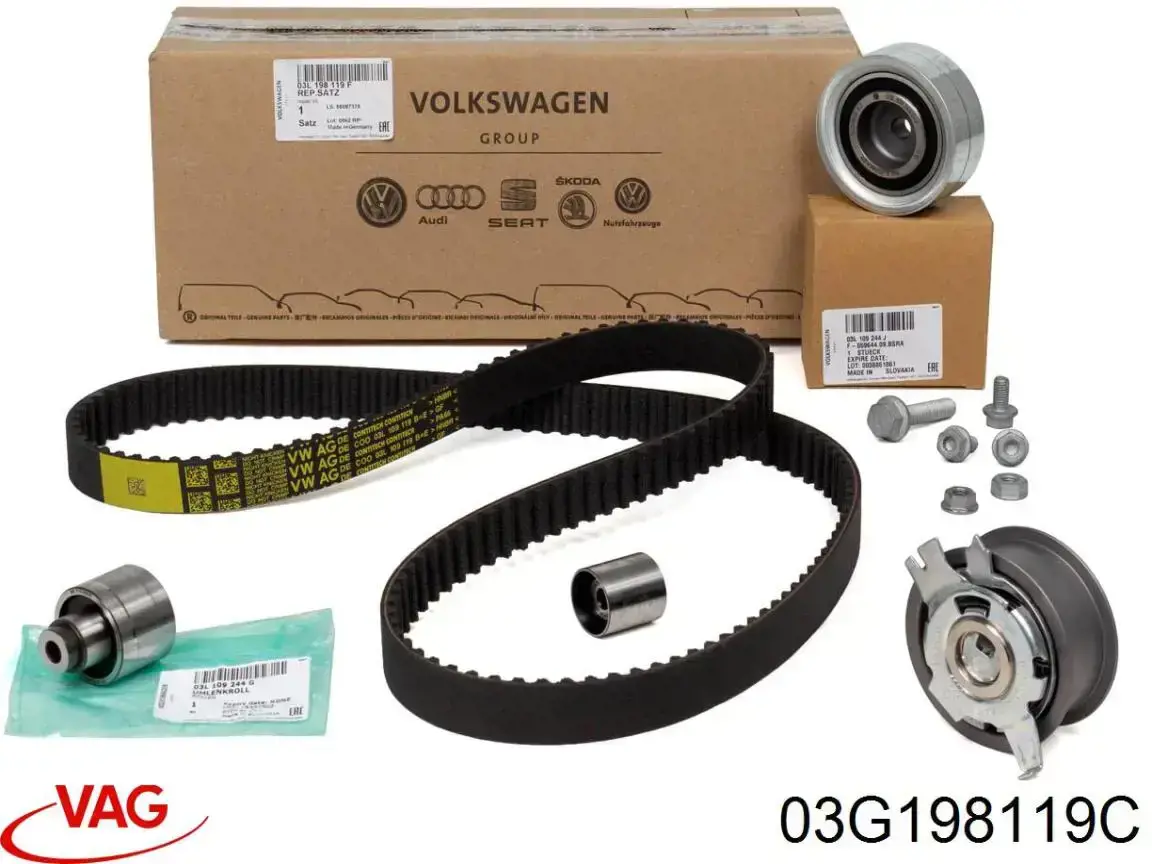 Купить 03G198119C VAG Комплект ГРМ