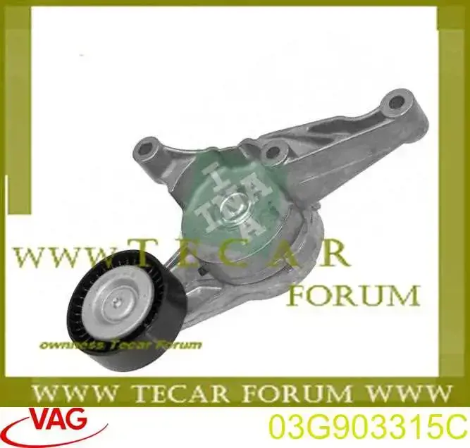 Роликовий модуль натяжителя ремня VAG 03G903315C цена, от 8.47 USD