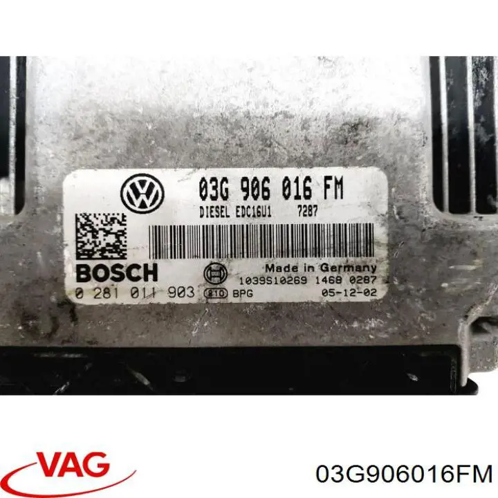 Купить 03G906016FM VAG Электронный блок управления двигателем