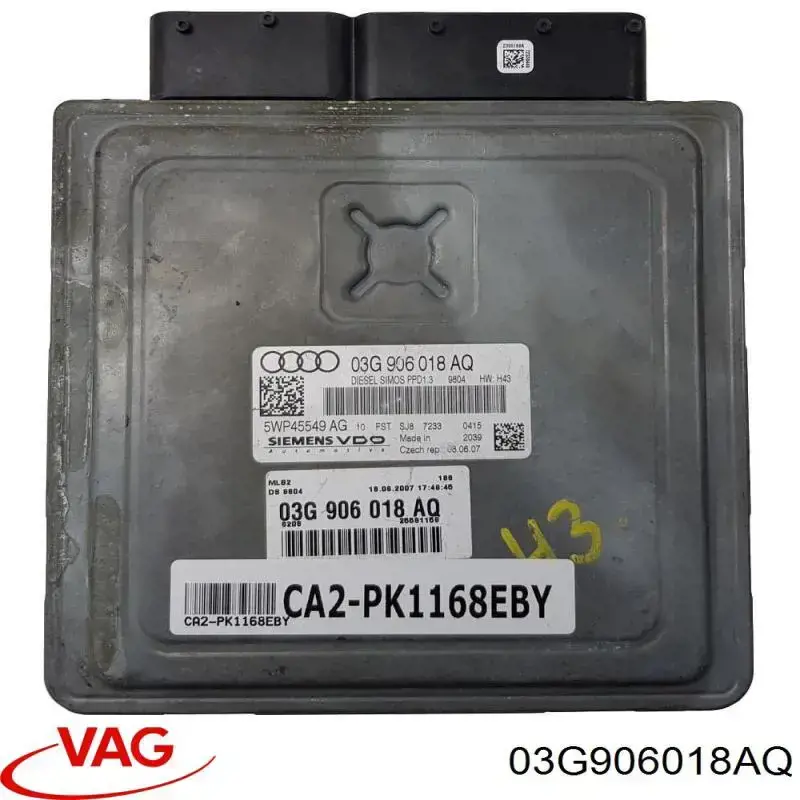 03G906018AQ VAG Мозги двигателя