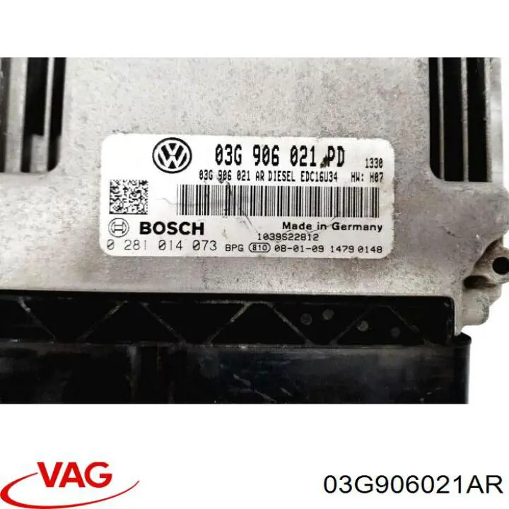 03G906021AR VAG Мозги двигателя