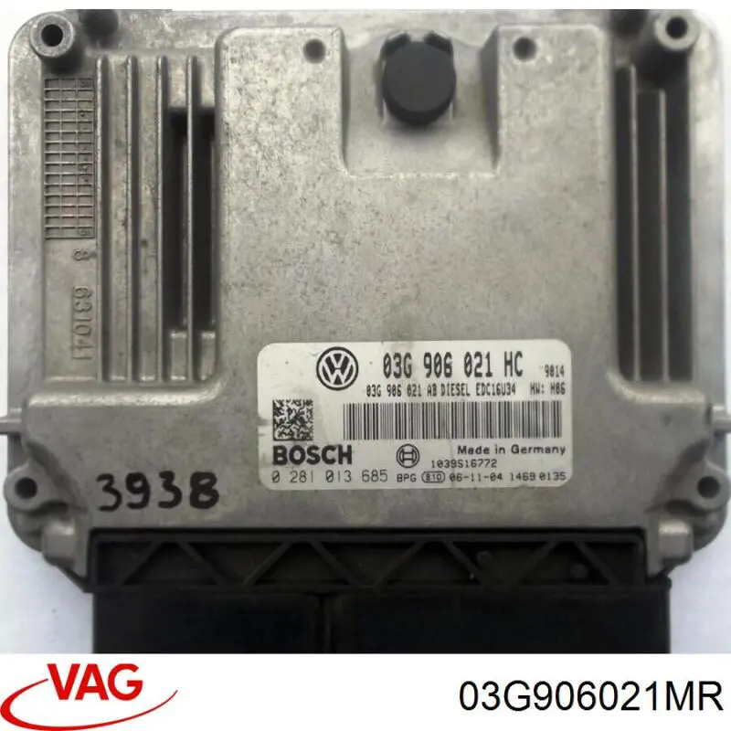 Блок управления двигателем 03G906021MR VAG