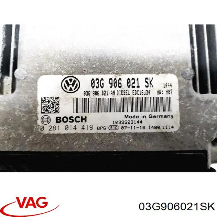 Купить 03G906021SK VAG Электронный блок управления двигателем