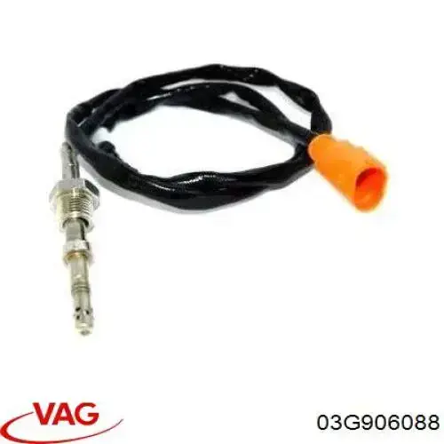 Sensor de temperatura, gas de escape, antes de Filtro hollín/partículas 03G906088 VAG