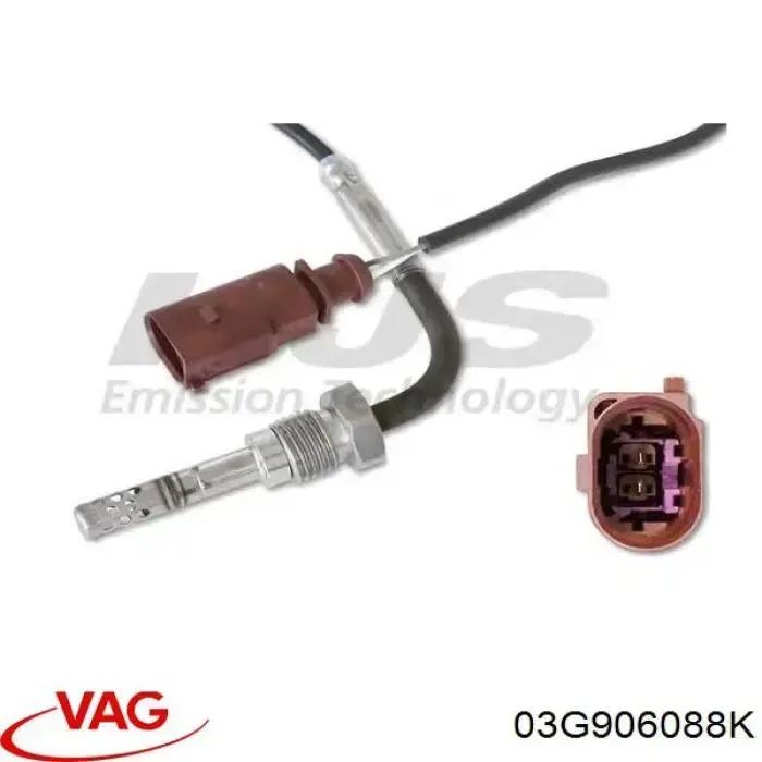 03G906088K VAG Датчик температуры отработавших газов (ОГ), перед сажевым фильтром