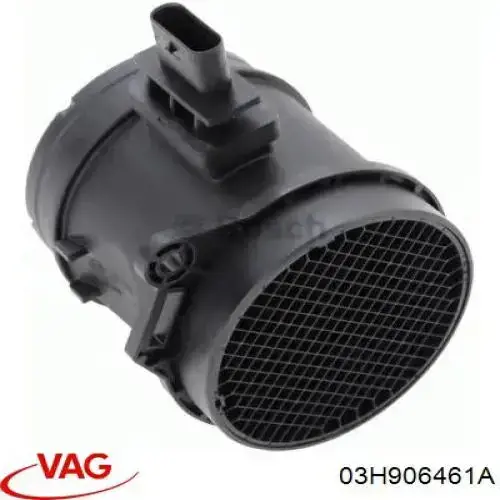 03H906461A VAG sensor de fluxo (consumo de ar, medidor de consumo M.A.F. - (Mass Airflow))