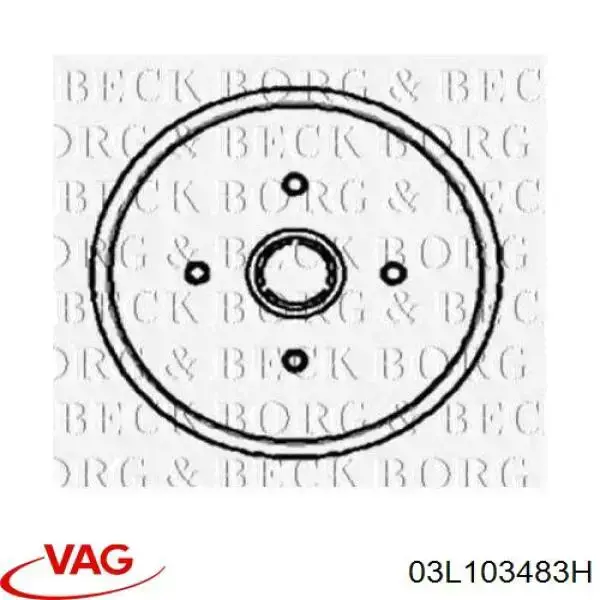 Прокладка клапанной крышки двигателя VAG 03L103483H