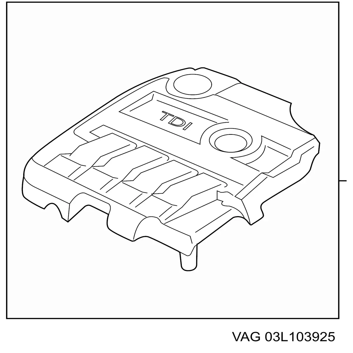 Экран двигателя VAG 03L103925