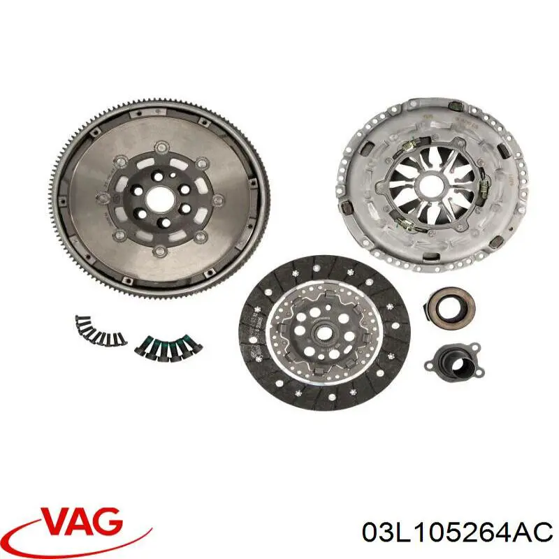 Комплект сцепления (3 части) VAG 03L105264AC цена, от 225.23 USD