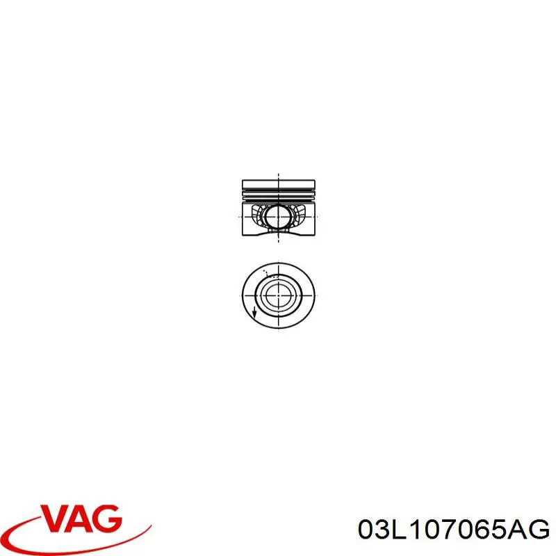Поршень в сборе VAG 03L107065AG цена, от 61.37 USD