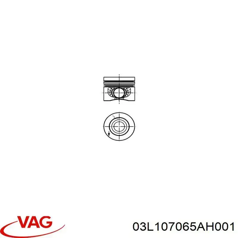 03L107065AH001 VAG Поршень в комплекте на 1 цилиндр, STD