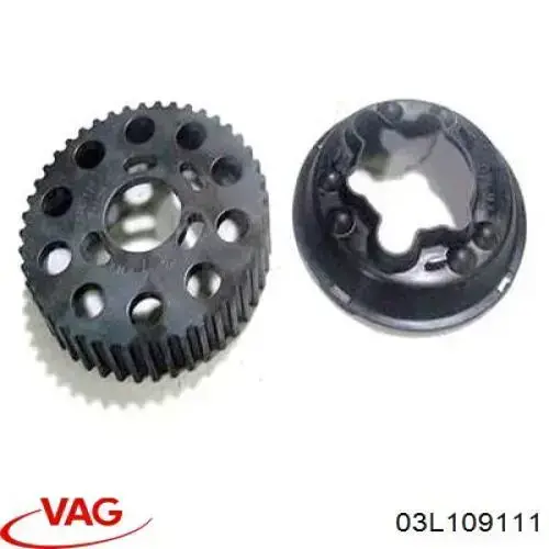  Engrenagem de cadeia da roda dentada da árvore distribuidora de motor Volkswagen Transporter T5 ônibus (7HB, 7HJ, 7EB, 7EJ) (2003 - 2016) T5